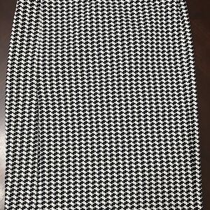 The XOXO  womens medium  long pencil skirt gingham plaid black white pre-owned